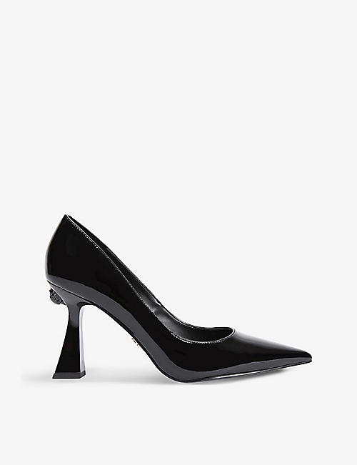 KURT GEIGER LONDON: London pointed-toe patent heels