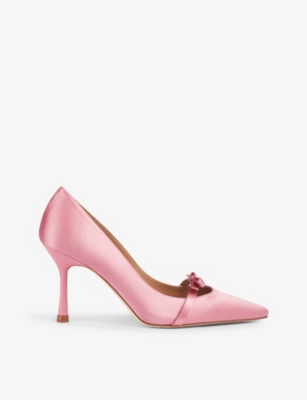 Lk Bennett Viola Bow-embellished Satin Court Shoes In Pin-watermelon ...