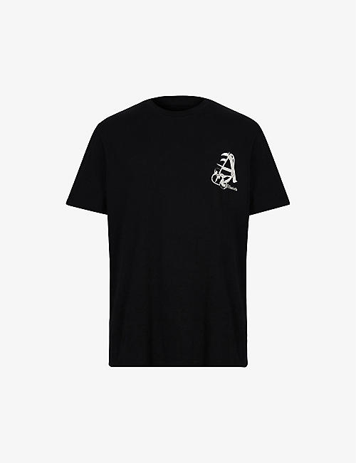 ALLSAINTS: Pin Up graphic-print organic cotton-jersey T-shirt