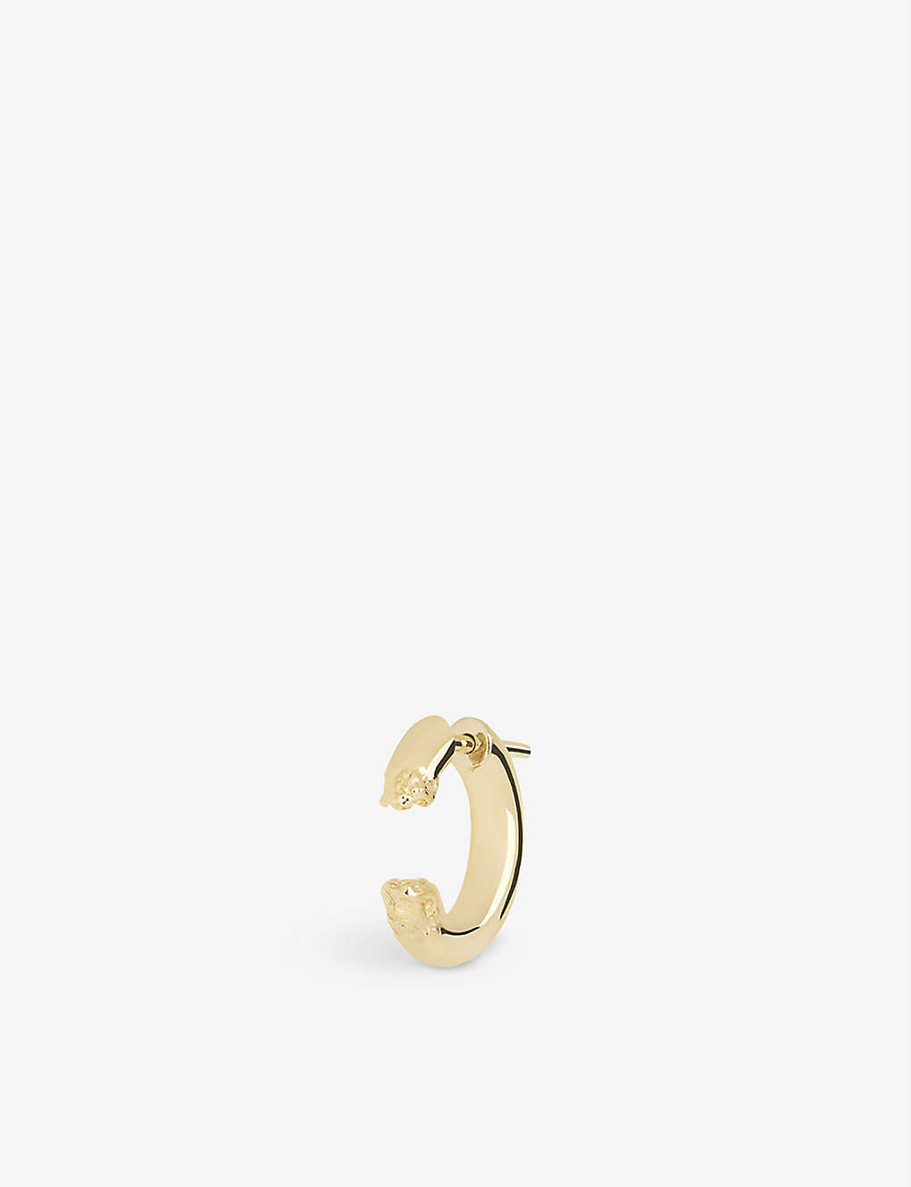 Maria Black Terra 24 22ct Yellow Gold-plated Sterling-silver Single Hoop Earring