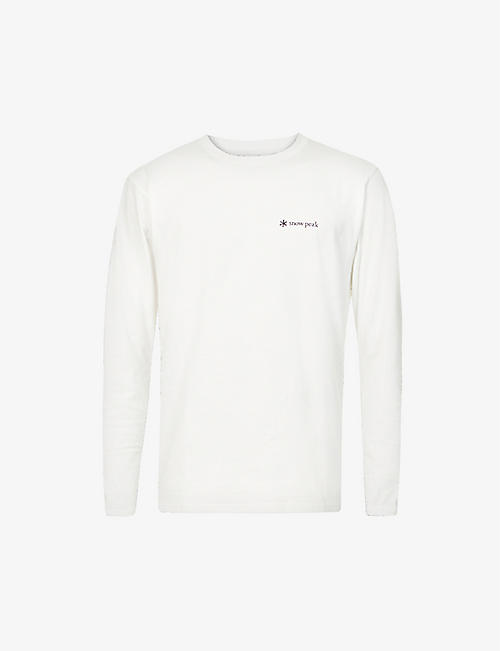 SNOW PEAK: Logo-print regular-fit cotton-blend T-shirt