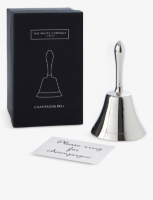 THE WHITE COMPANY: Polished stainless-steel Champagne bell 14.5cm