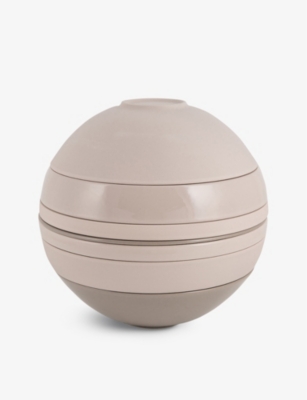 VILLEROY & BOCH: La Boule stackable seven-piece porcelain set