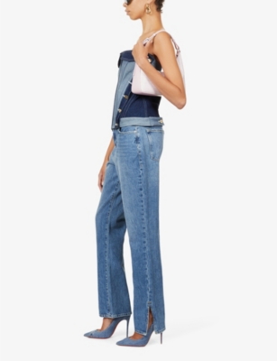 GOOD AMERICAN: Good Boy tapered high-rise jeans