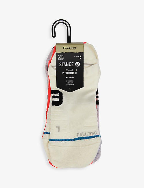 STANCE: Performance pack of three stretch-knit socks