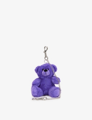 Vaquera Teddy Bear Stainless Steel Keyring In Orange | ModeSens
