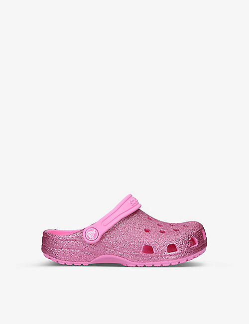 CROCS: Classic glitter-embellished rubber clogs 6-8 years