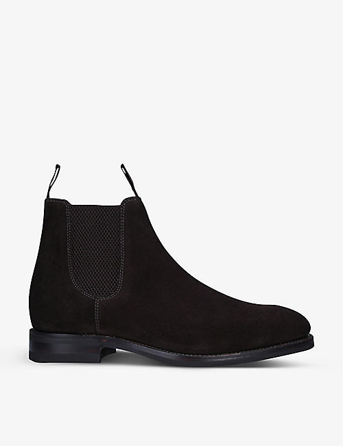 LOAKE: Chatsworth suede Chelsea boots