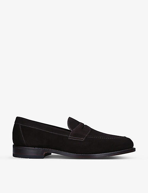 LOAKE: Imperial strap suede loafers