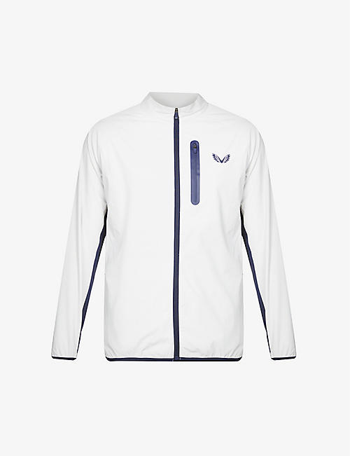 CASTORE: Mist Active logo-print stretch-shell jacket