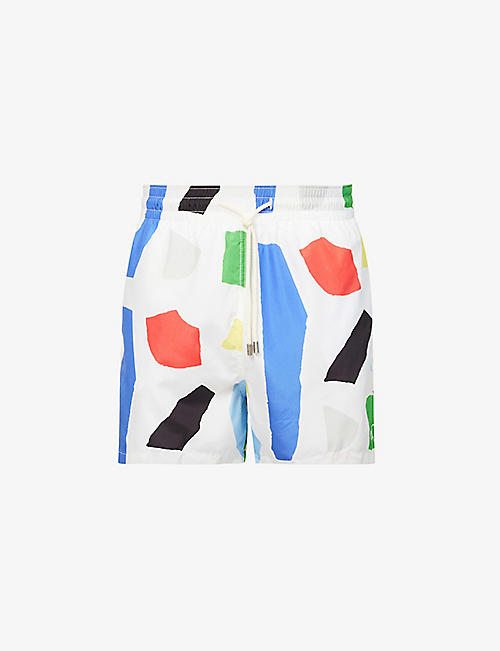 ARRELS BARCELONA: Shapes all-over pattern woven swim shorts
