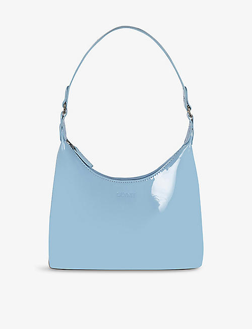 GLYNIT: Molly patent faux-leather shoulder bag