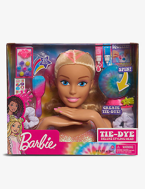 BARBIE：Barbie 扎染 Deluxe 造型娃娃头 17.5 厘米