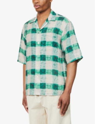 ACNE STUDIOS linen check shirt - シャツ