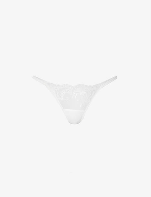 BLUEBELLA: Marseille semi-sheer stretch-lace thong
