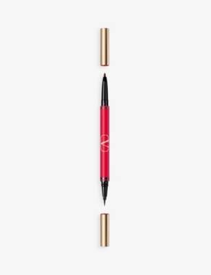 Valentino Beauty Twin Liner Double-ended Eyeliner 0.5ml In Black And Marrone