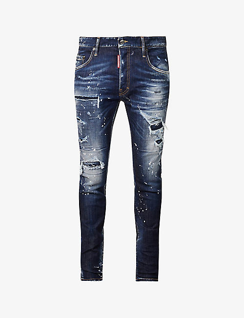 DSQUARED2: Super Twinky slim-fit stretch-denim jeans