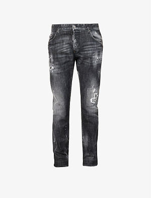 DSquared² Trousers In Virgin Wool Blend in Nero Mens Clothing Jeans Skinny jeans Black for Men 