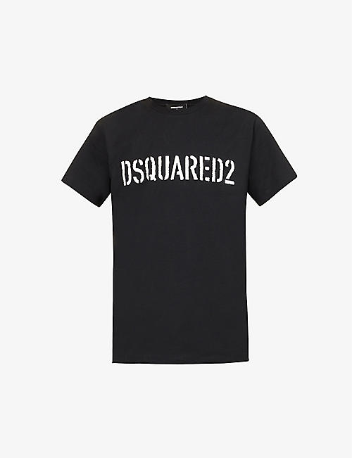 DSQUARED2: Logo-print cotton-jersey T-shirt