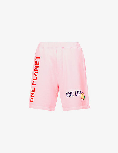 DSQUARED2: Dsquared2 x Smiley One Life organic cotton-jersey shorts