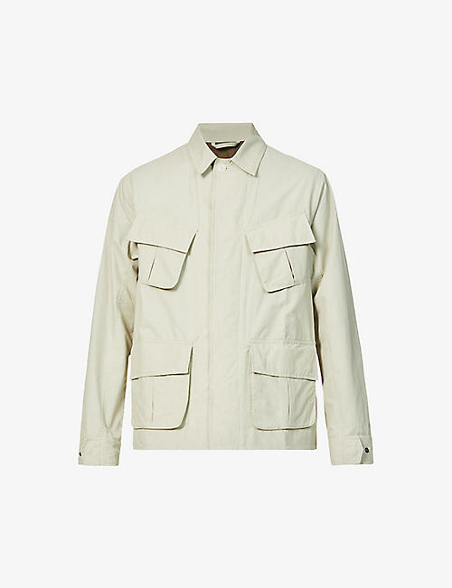 RICHARD JAMES: Jungle regular-fit cotton-blend jacket