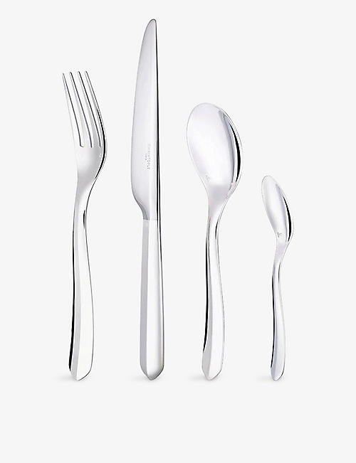 CHRISTOFLE: Infini silver-plated steel cutlery 24-piece set