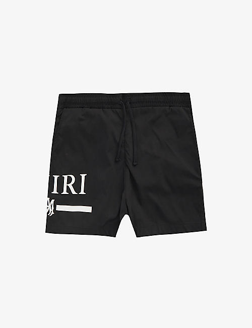 AMIRI: Bones logo-print swim shorts 4-12 years