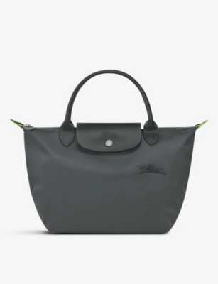 Le Pliage brand embroidered small recycled polyamide tote bag