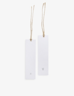 THE WHITE COMPANY Heart and star gift tags set of 12