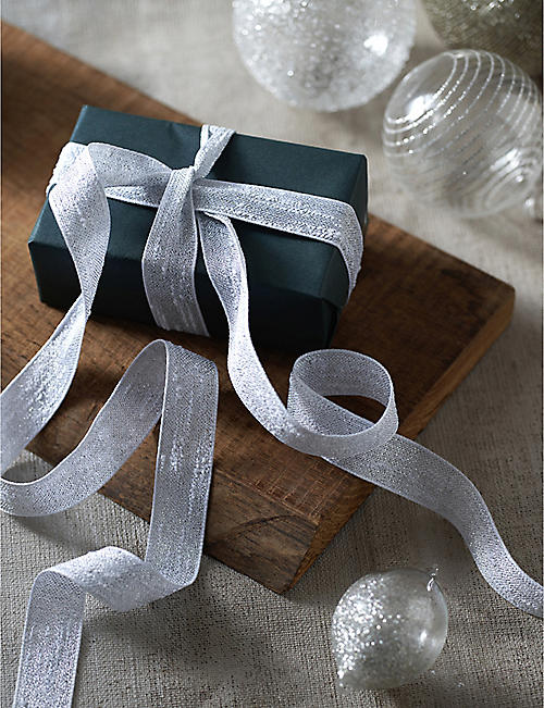 THE WHITE COMPANY: Slubby textured ribbons 5m pack of 3