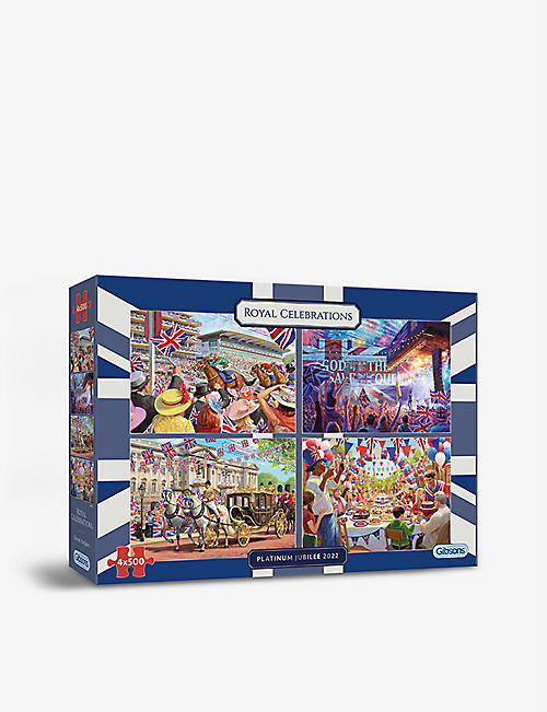 PUZZLES: Gibsons Royal Celebrations 4x500-piece jigsaw puzzle