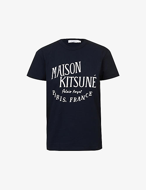 MAISON KITSUNE: Palais Royal Classic logo cotton-jersey T-shirt