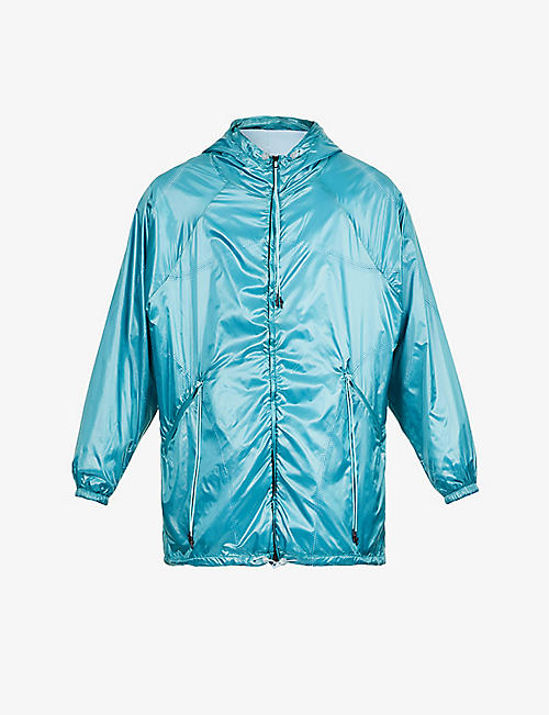 SAUL NASH: Gradient panelled relaxed-fit shell jacket