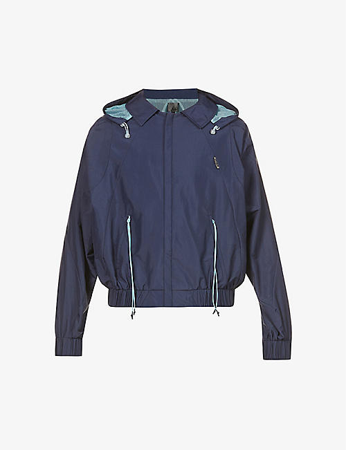 SAUL NASH: Spread-collar contrast-lining shell jacket