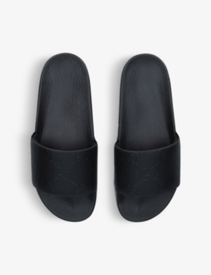 GUCCI Pursuit GG-motif matt rubber sliders