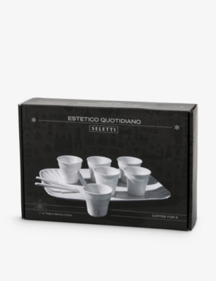 SELETTI: Estetico Quotidiano porcelain coffee cups set of six