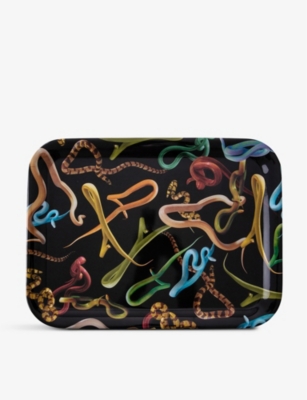 SELETTI: Seletti wears TOILETPAPER Snakes tray 32cm x 43.5cm