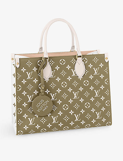 LOUIS VUITTON: Onthego MM leather tote bag