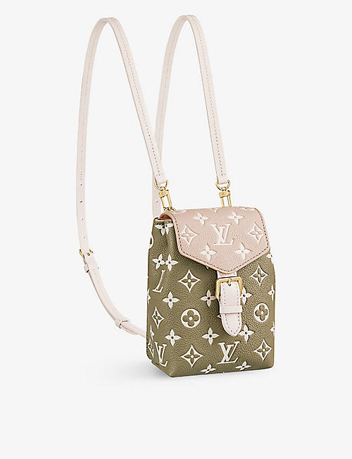 LOUIS VUITTON: Tiny monogrammed leather backpack