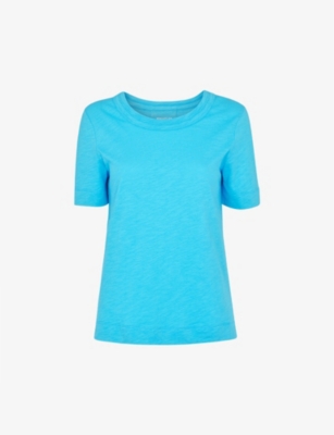 WHISTLES - Rosa double-trim cotton-jersey T-shirt | Selfridges.com