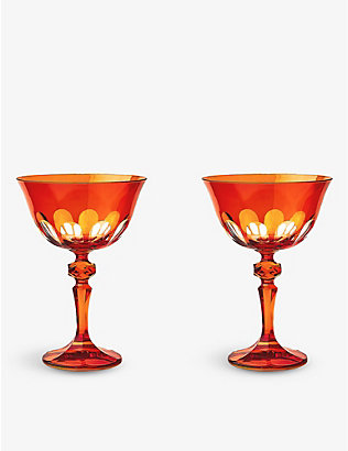 SIR/MADAM: Rialto tinted coupe glasses set of two