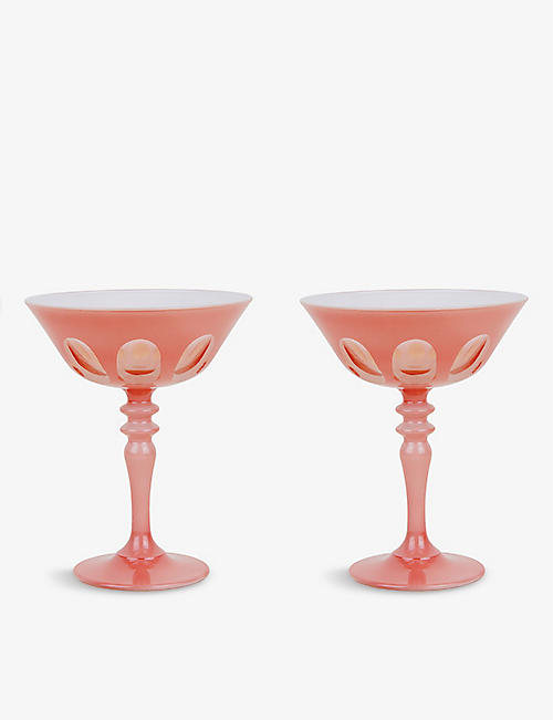 SIR/MADAM: Rialto hand-finished coupe glasses set of two