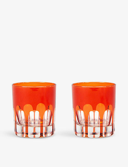 SIR/MADAM: Rialto glass Old Fashioned tumblers set of two