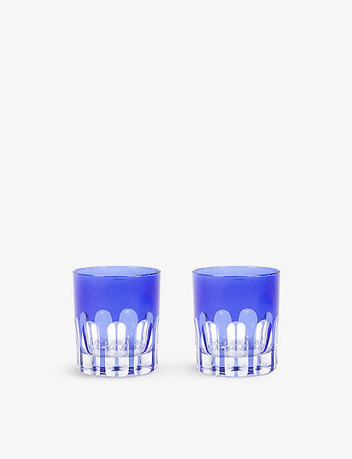 SIR/MADAM: Rialto hand-finished glass Old Fashioned tumblers set of two