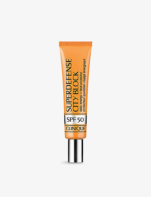 CLINIQUE: Superdefense City Block SPF50 Daily Energy + Face Protector limited-edition serum 40ml