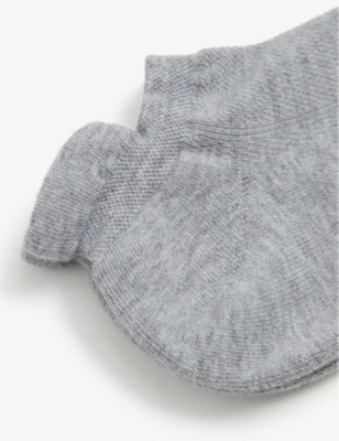 Shop Falke Men's Light Grey Cool Kick Stretch-knit Trainer Socks