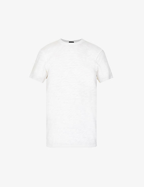 ATM: Slub logo-print cotton-jersey T-shirt