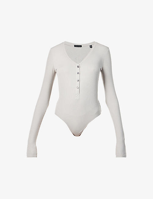ATM: Henley relaxed-fit cotton-jersey body