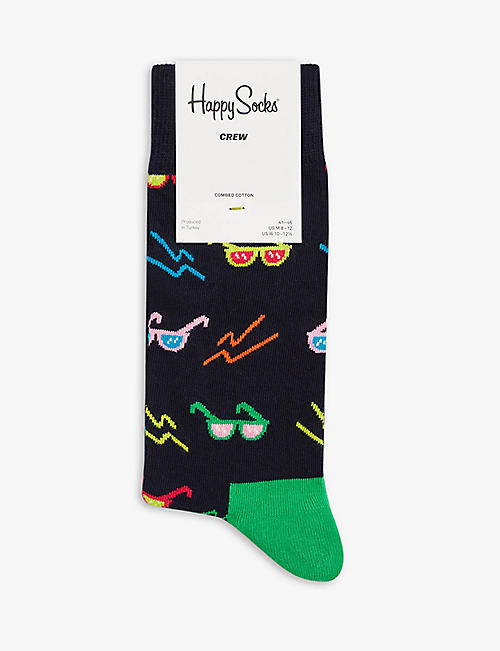 HAPPY SOCKS: Sunny Days graphic-print cotton-blend socks