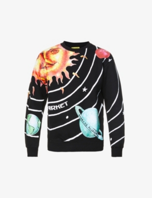 Solar System cotton-jersey sweatshirt